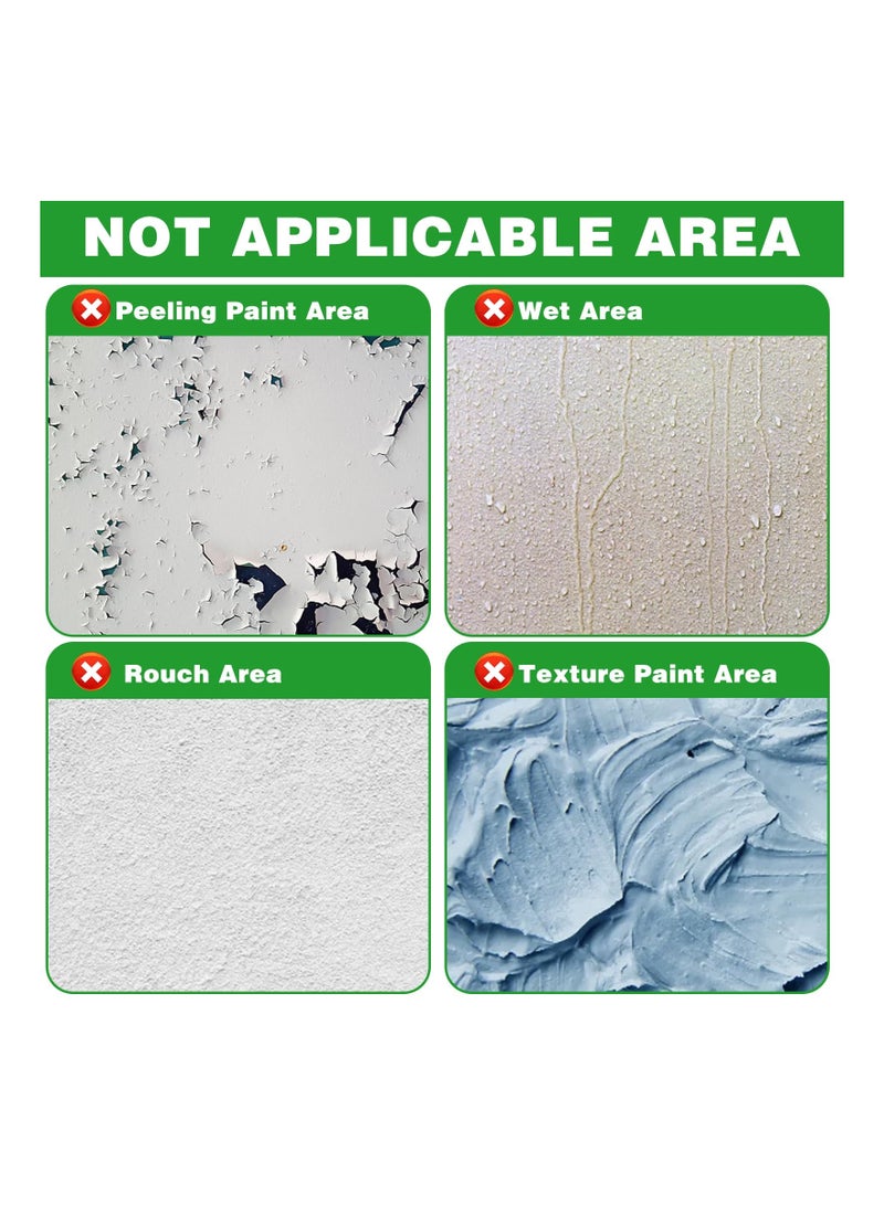 SOLARAE Clear Wall Protector Film, Non-Adhesive Peel and Stick Contact Paper, Removable Static Cling Wall Sticker for Kitchen Cabinets and Door Scratch Protection (1 Roll) - Image 3