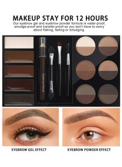 Eyebrow Powder Palette Set Eyebrow Kit Eyebrow Stamp Stencil Kits Pac Set+5 Colors Brow Wax+12 Colors Powder+4* Shape Stencils+3* Brushes+Eyebrow penciel,Defines,Thicker,Easy To Colour,Waterproof - pzsku/Z6B9F55692C83689A878CZ/45/_/1695801381/82e7b17f-e515-45bc-823d-84e0544604ad