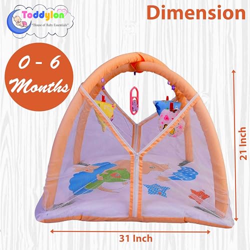 Toddylon Baby Bedding New Born Baby Bed | Mosquito Net | Mattress | Play Gym Bed | Insect Protection Net | Infants | Mosquito Safety Net | Baby Boys Girls (0-6 Months) - Image 2