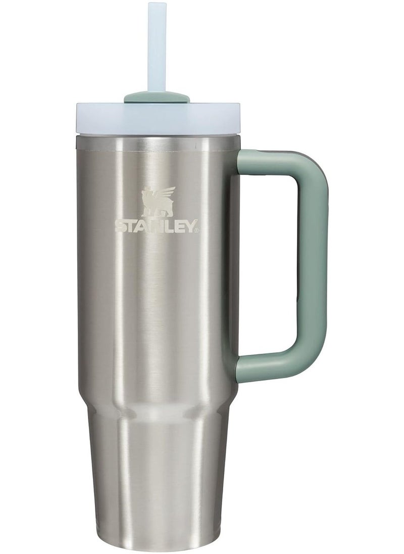 Stanley - Stanley cup Stainless Steel with Lid and Straw for Water Iced Tea,Coffee and Smoothie,Steel-887ml - Image 1