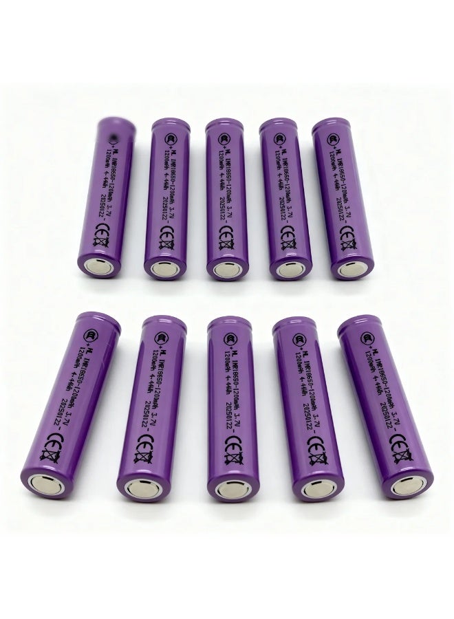 robotgcc 400 Pack 18650 Flat Top Li-ion Battery 3.7 V 1200 mAh | Bulk Power for Engineering & STEM Labs - Image 4