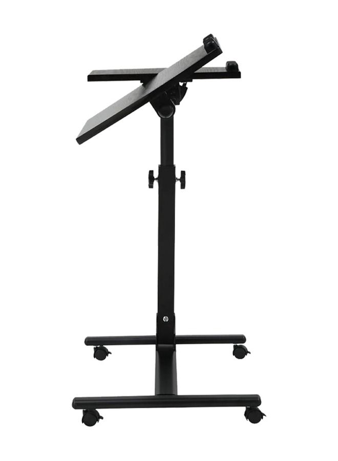 Laptop Stand Rolling Cart Black - Image 3