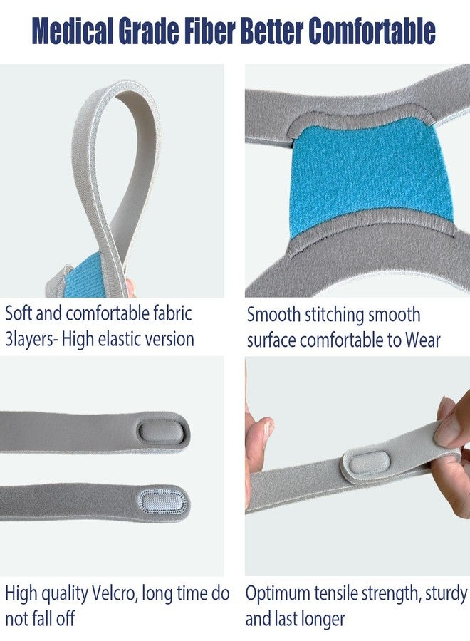 GJX 2 Packs Replacement Headgear Straps for Airfit F30i and Airtouch F30i CPAP Nasal Mask Full Face Replace Part Adjustable Straps Compatibility with F30i Headgear(Without Clips Mask Frame) - Image 3