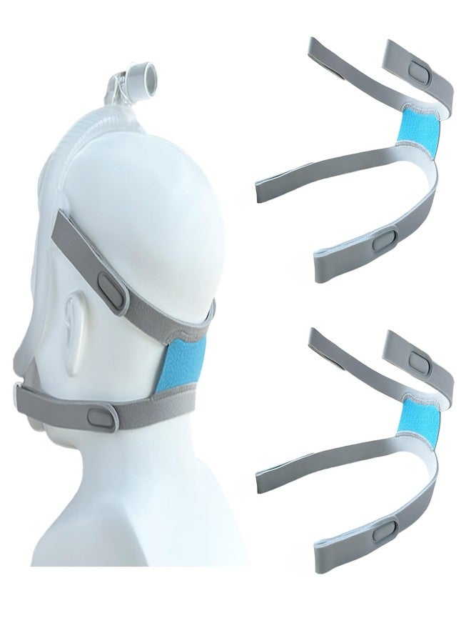 GJX 2 Packs Replacement Headgear Straps for Airfit F30i and Airtouch F30i CPAP Nasal Mask Full Face Replace Part Adjustable Straps Compatibility with F30i Headgear(Without Clips Mask Frame) - Image 1