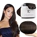 RUNATURE Sew in Hair Extensions Real Human Hair Weft Extensions Brown 18 Inch Long Sew in Weft Human Hair Extensions Brazilian Straight Double Weft Extensions Remy Hair Weaving Bundles 100g - Image 2
