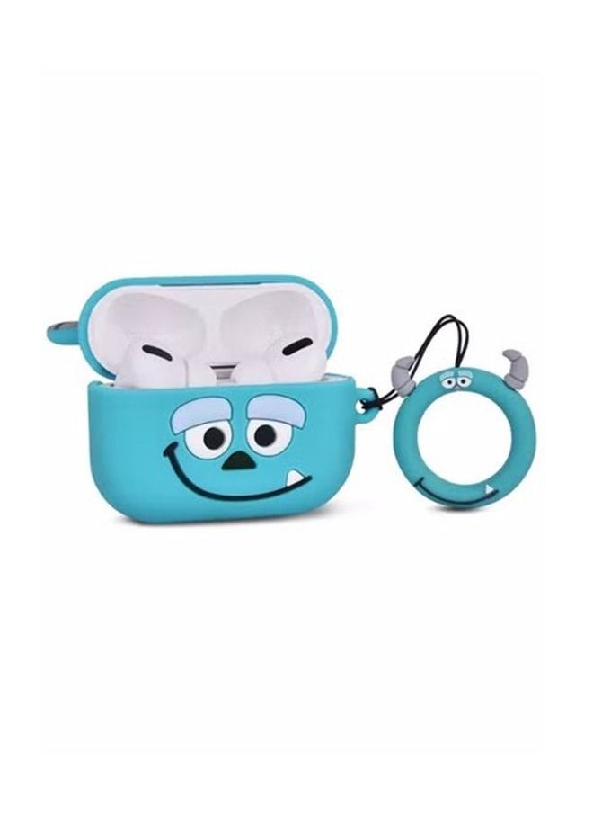 Generic Silicone Cartoon Case Cover For Apple AirPods Pro Blue  - Image 4