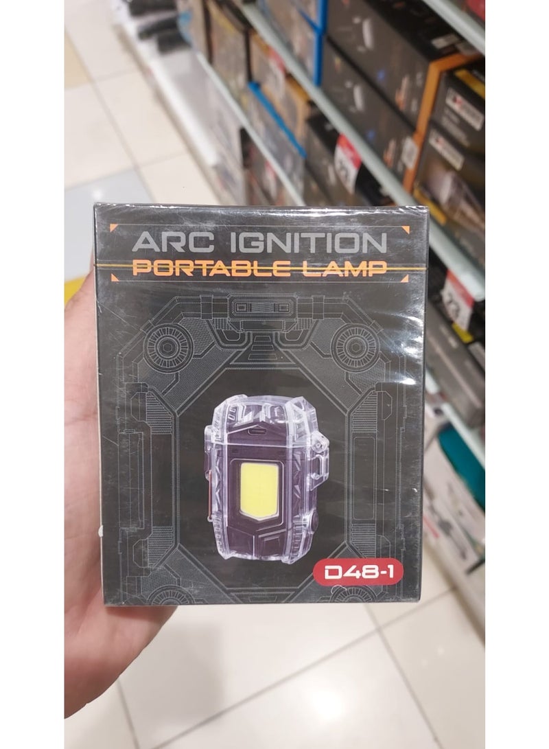 Green Tiger Waterproof Arc Lighter with COB Portable Lamp - USB Rechargeable Plasma Lighter