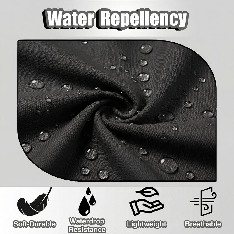 TOSHE Kitchen Apron Waterdrop Resistant Cotton Apron with adjustable Aprons for Women with Pockets 10 Color option Cooking Black Apron (Black) - Image 4