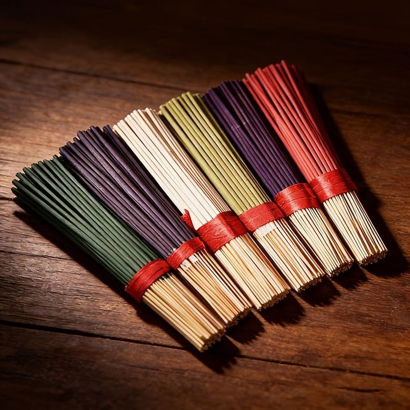 84 Pcs Handmade Bamboo Incense Sticks Flowing Clouds Combination With Sage Lemongrass Eucalyptus Lavender Cherry Blossom And Vanilla Scents Suitable For Yoga Meditation Bedroom Living Room Tea Room Office Cafe - Image 3