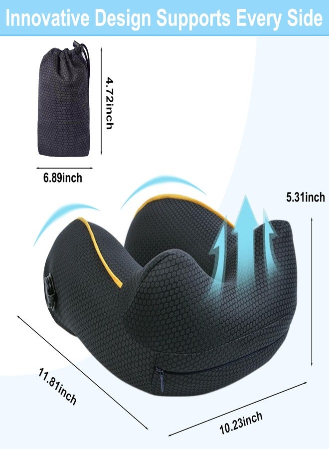 galactruly Inflatable Neck Pillow Airplane for Traveling On Plane, Inflatable Travel Neck Pillow Airplane, Blow Up Plane Pillow for Long Flights, Ergonomic Lightweight Cool Pillow for Ultra Comfort - Image 5
