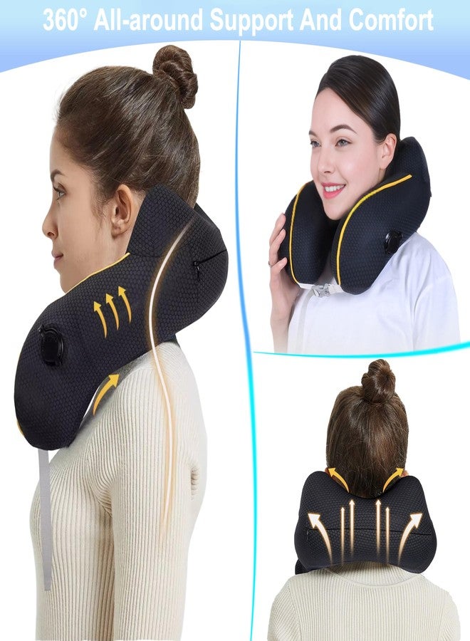 galactruly Inflatable Neck Pillow Airplane for Traveling On Plane, Inflatable Travel Neck Pillow Airplane, Blow Up Plane Pillow for Long Flights, Ergonomic Lightweight Cool Pillow for Ultra Comfort - Image 3
