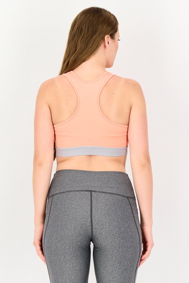 Reebok Women Non Padded Sleeveless Training Sports Bra, Peach - Image 3