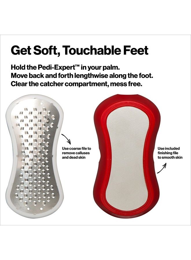 Revlon طقم باديكير من ريفلون، ملف القدم بييدي إكسبيرت، مزيل الكالو ومقص الأظافر، أدوات العناية بالأظافر، سهل الاستخدام، فولاذ مقاوم للصدأ، مجموعة مكونة من 3 قطع - Image 2