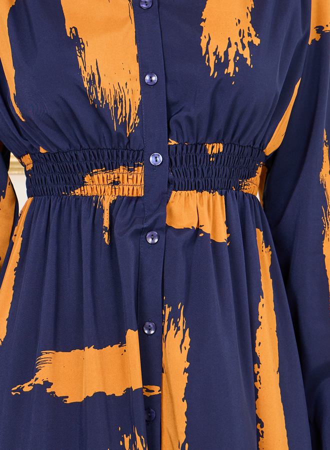 Printed Midi Dress