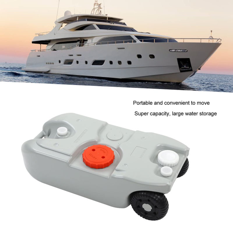 Brilluxa Portable RV HDPE Water Tote Tank - 40L Capacity Universal Water Holding Tank for RVs, Boats, Campers, Yachts - Easy Carry & Fast Empty - Image 2