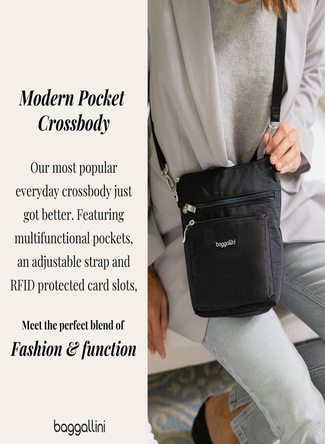 Baggallini Modern Pocket Crossbody, Dark Umber Heritage - Image 2