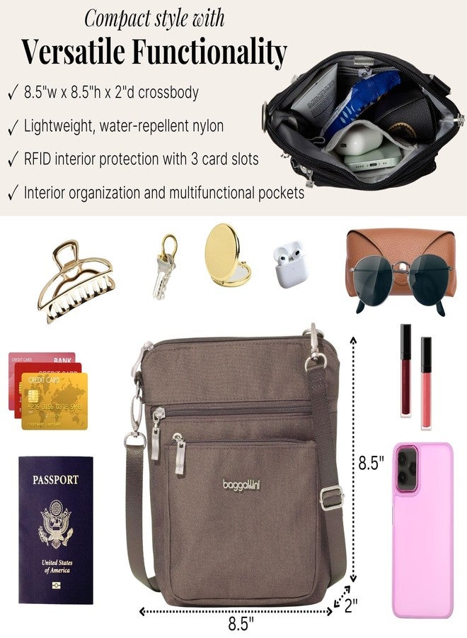 Baggallini Modern Pocket Crossbody, Dark Umber Heritage - Image 5