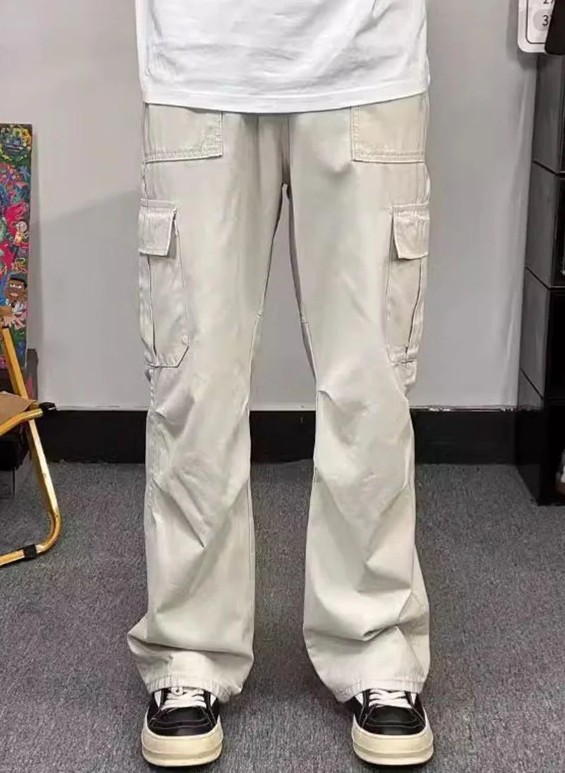 يونيكي Cream Regular Fit Solid Trouser