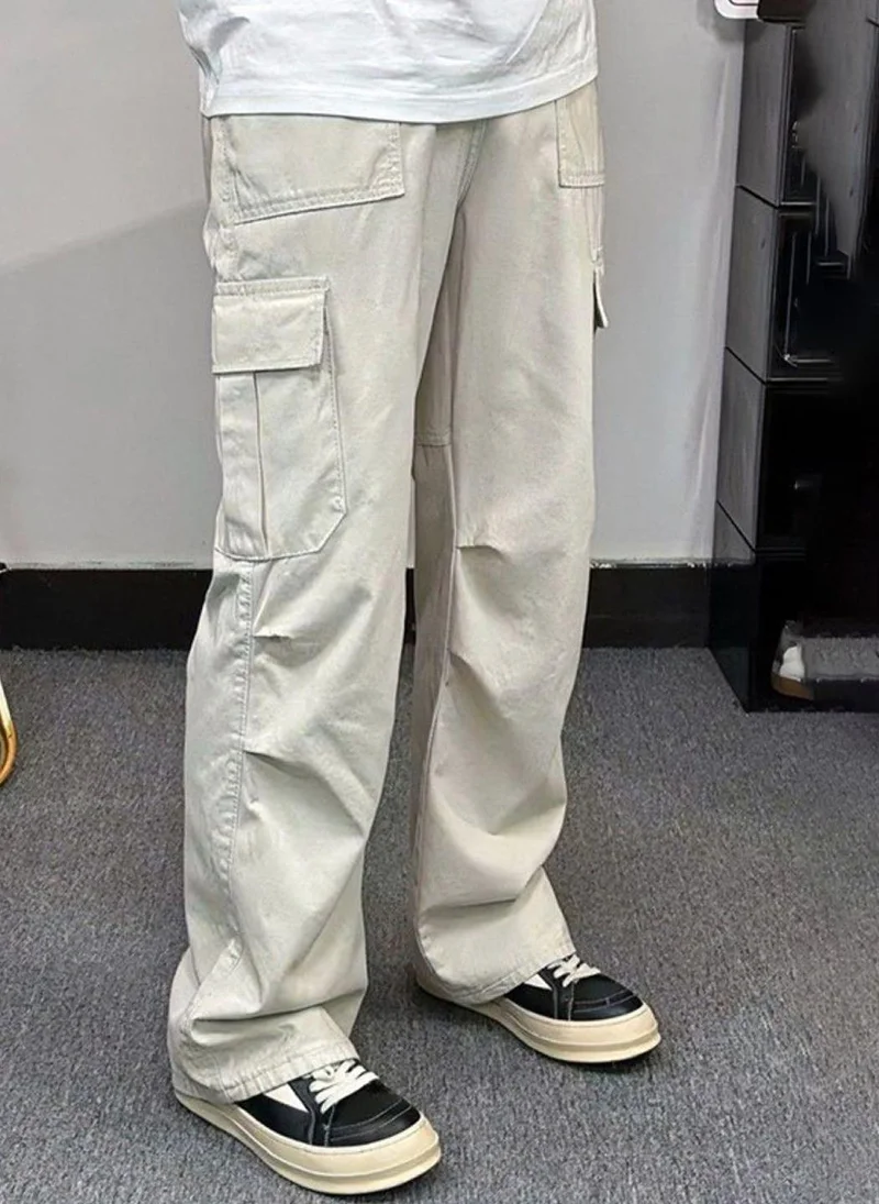 يونيكي Cream Regular Fit Solid Trouser