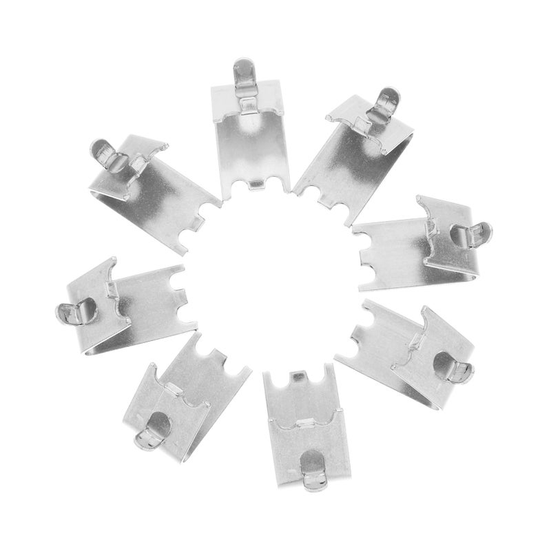 Stainless Steel Freezer Shelf Support Clips 8PCS 2 8X2 35cm Refrigerator Organizer - Image 2