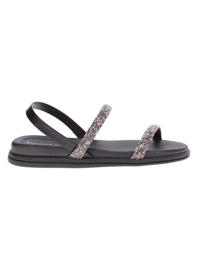 Beira Rio Embellished Flat Sandals - Image 1