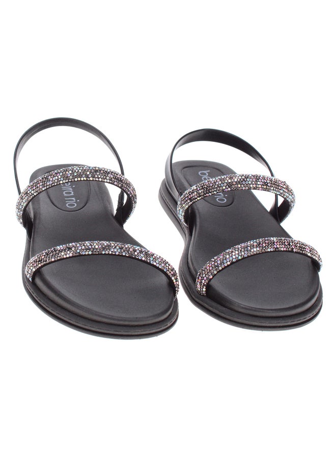 Beira Rio Embellished Flat Sandals - Image 3