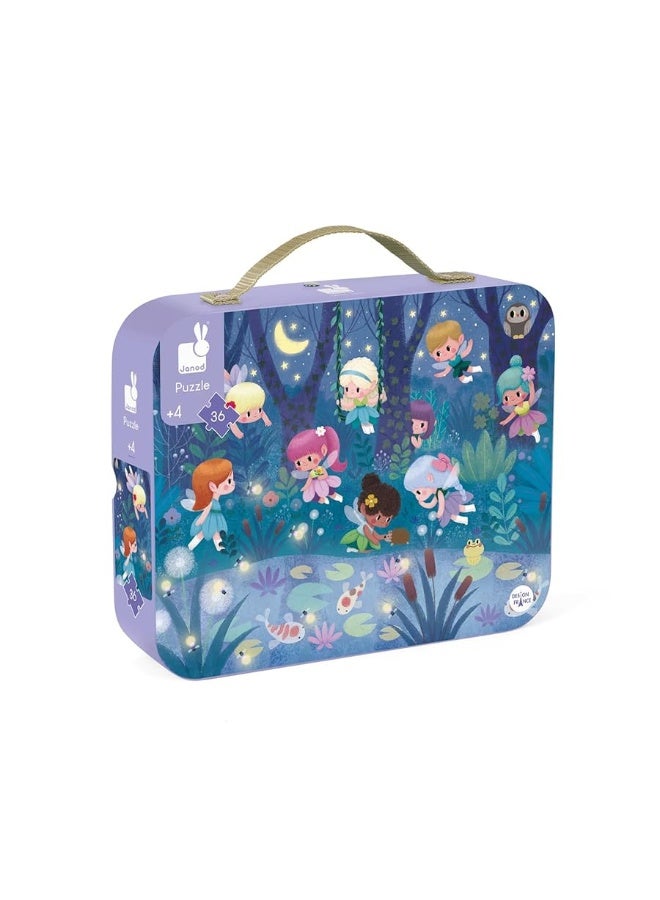 Janod 36 Piece Fairies and Water Lilies Jigsaw Puzzle - Ages 4+ - J02664 - Image 2