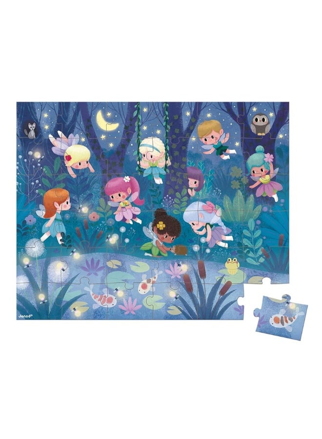 Janod 36 Piece Fairies and Water Lilies Jigsaw Puzzle - Ages 4+ - J02664 - Image 5
