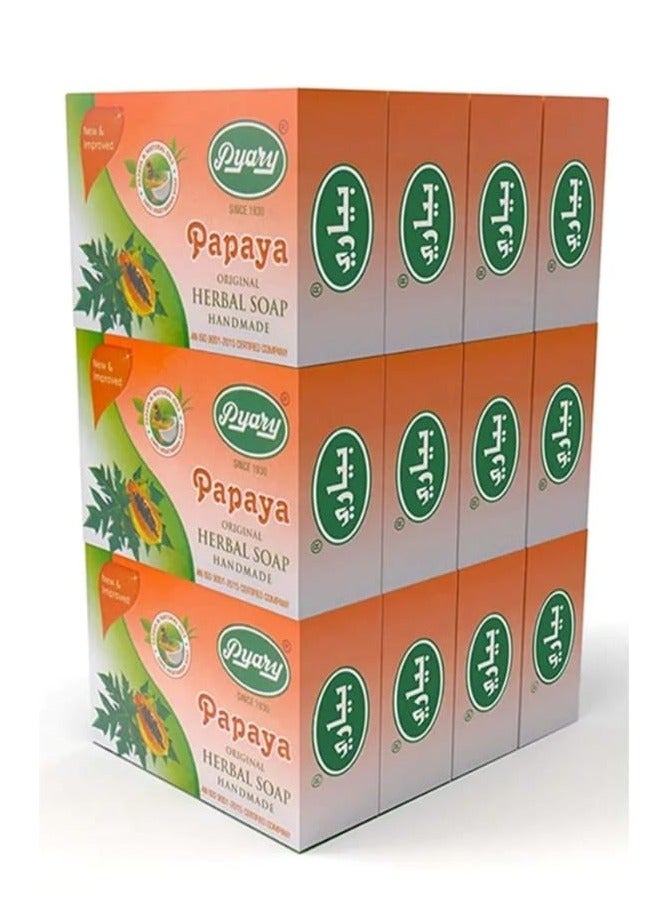 Pyary Papaya Soap 75 g (Original) - 12 pcs