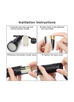 Generic 51 LED Ultraviolet Blacklight Detector for Urine for Dog Cat Dry Stains Bed Bug Professional Blacklight Flashlight  - Image 5