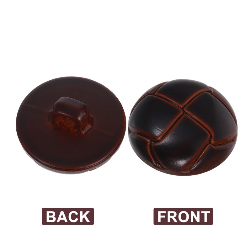 100 Pcs Retro Tortoise Shell Plastic Buttons 20mm Round Mushroom Fasteners For Sewing - Image 4