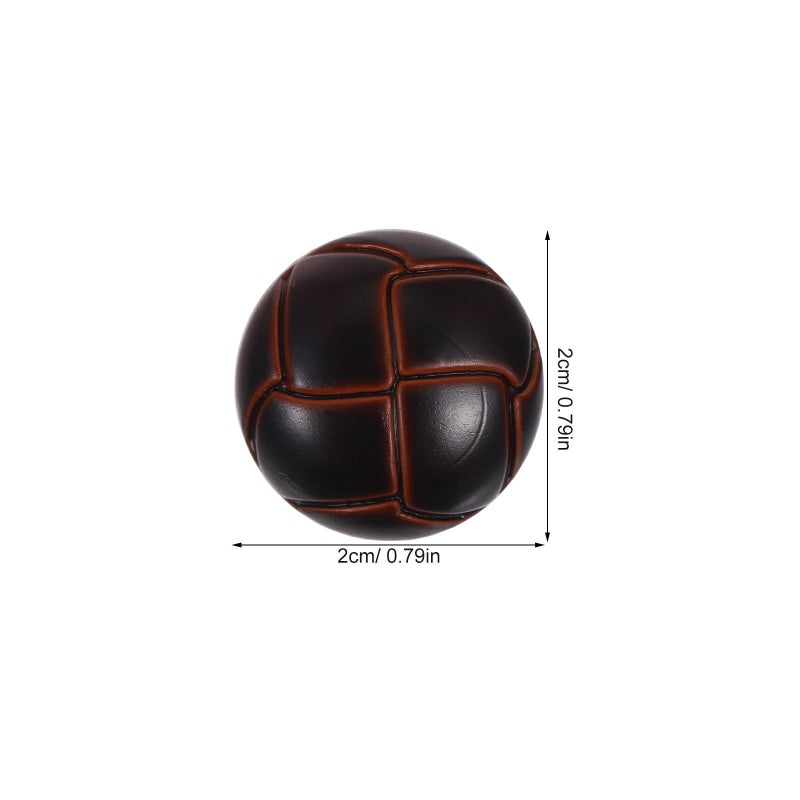 100 Pcs Retro Tortoise Shell Plastic Buttons 20mm Round Mushroom Fasteners For Sewing - Image 3