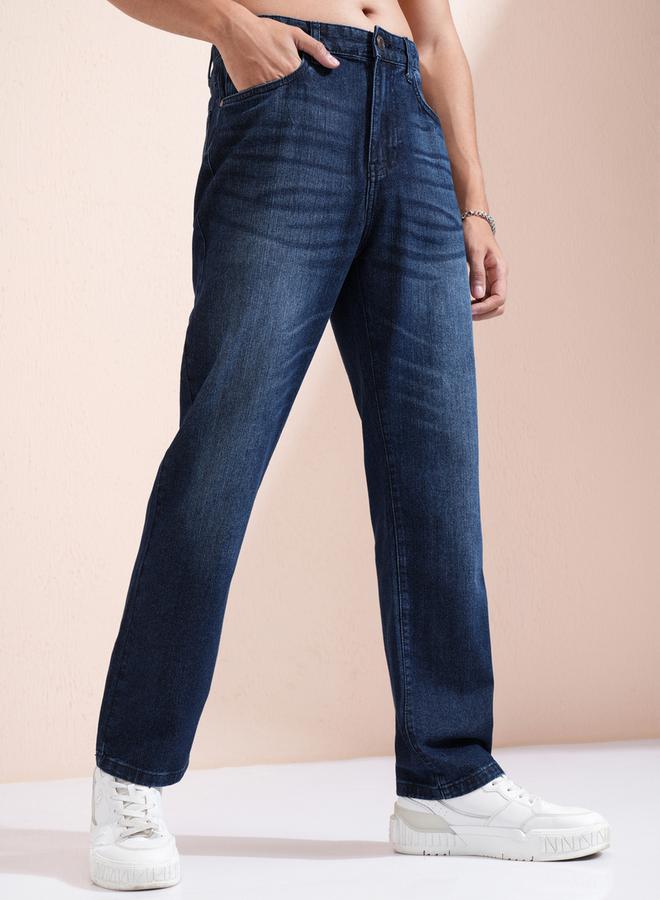 HIGHLANDER Mid-Rise Straight Fit Faded Jeans - Image 5