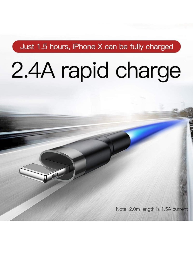 Generic - 2Pcs iPhone Charger, 1M Lightning Cable, Fast Charging Cables for Apple iPhone 12/11/11 Pro/11 Max/X/XS/XR/XS Max/8/7/6/5S/SE/iPad Mini Air - Image 1