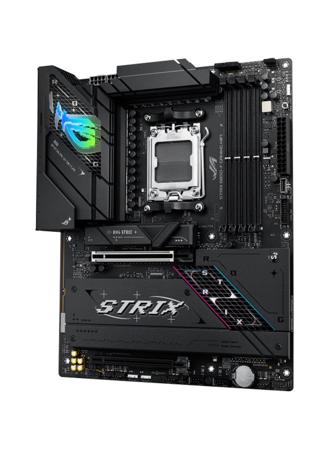 ASUS ROG Strix B850-F Gaming WiFi ATX Motherboard, AMD B850 Chipset, AM5 Socket for Ryzen 7000/8000/9000 Series CPUs, 4x DIMM DDR5 Slots (Up to 192GB, 8000+MT/s OC), PCIe 5.0 x16 Slot, 4x M.2 Slots, 2.5Gb Ethernet, Wi-Fi 7, Bluetooth 5.4, USB 20Gbps, DisplayPort, HDMI 2.1, 7.1 Surround Audio, Aura Sync RGB, RAID Support, Intel LAN, ASUS EZ DIY, 12" x 9.6" ATX | 90MB1J70-M0EAY0 Black - Image 2