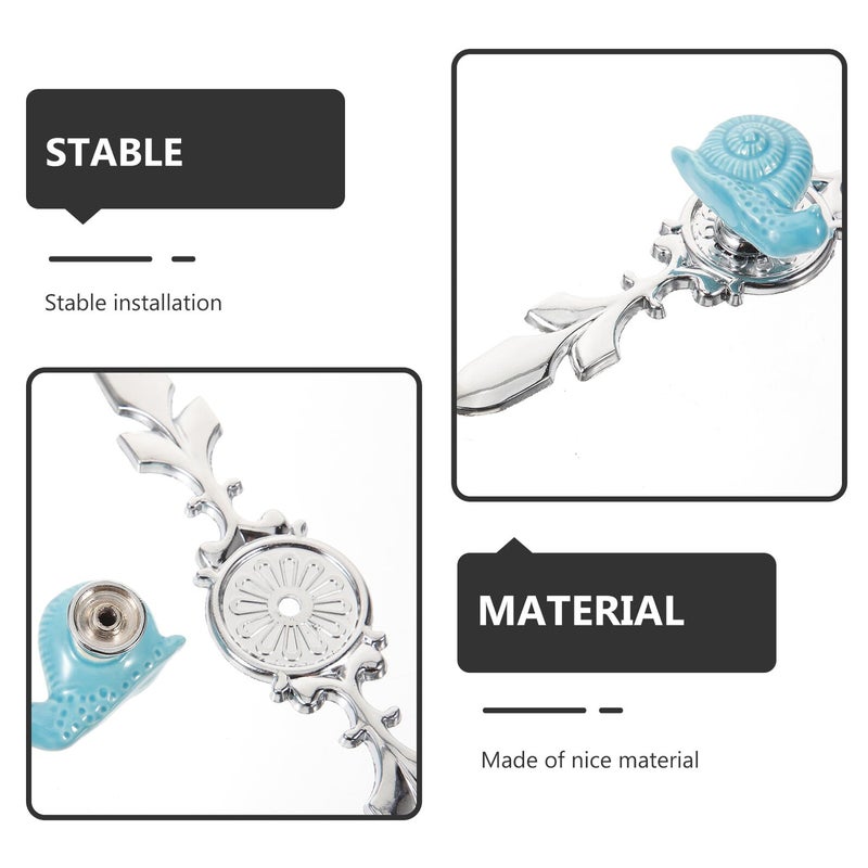 Blue Snail Cartoon Cabinet Pulls Alloy Single Hole Drawer Handles for Kitchen Wardrobe Furniture - Image 4