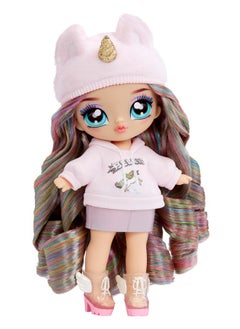 Na! Na! Na! Surprise 3In1 Backpack Bedroom Unicorn Playset Britney Sparkles Fashion Doll Fuzzy Pink Unicorn Backpack Closet With Pillows & Blanket Kids Gift Ages 4 5 6 7 8+  - Image 3
