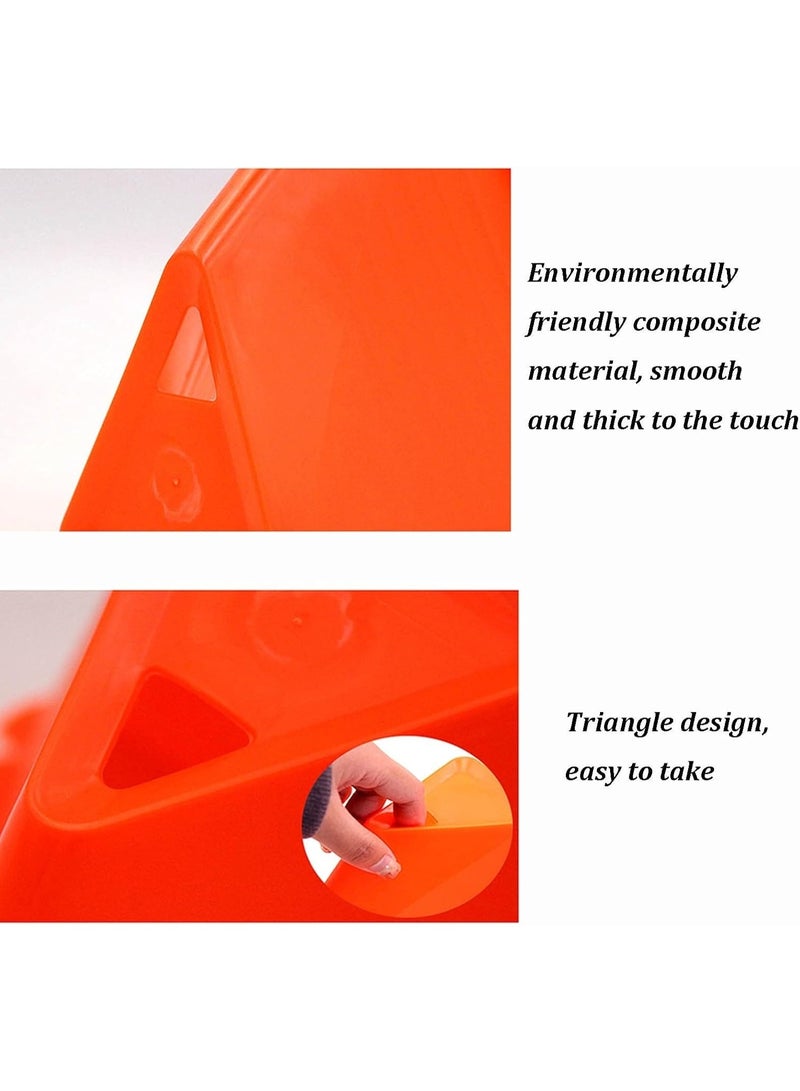 أقماع تدريب رياضية مثلثة كبيرة متعددة الألوان بفتحة علوية - Image 4