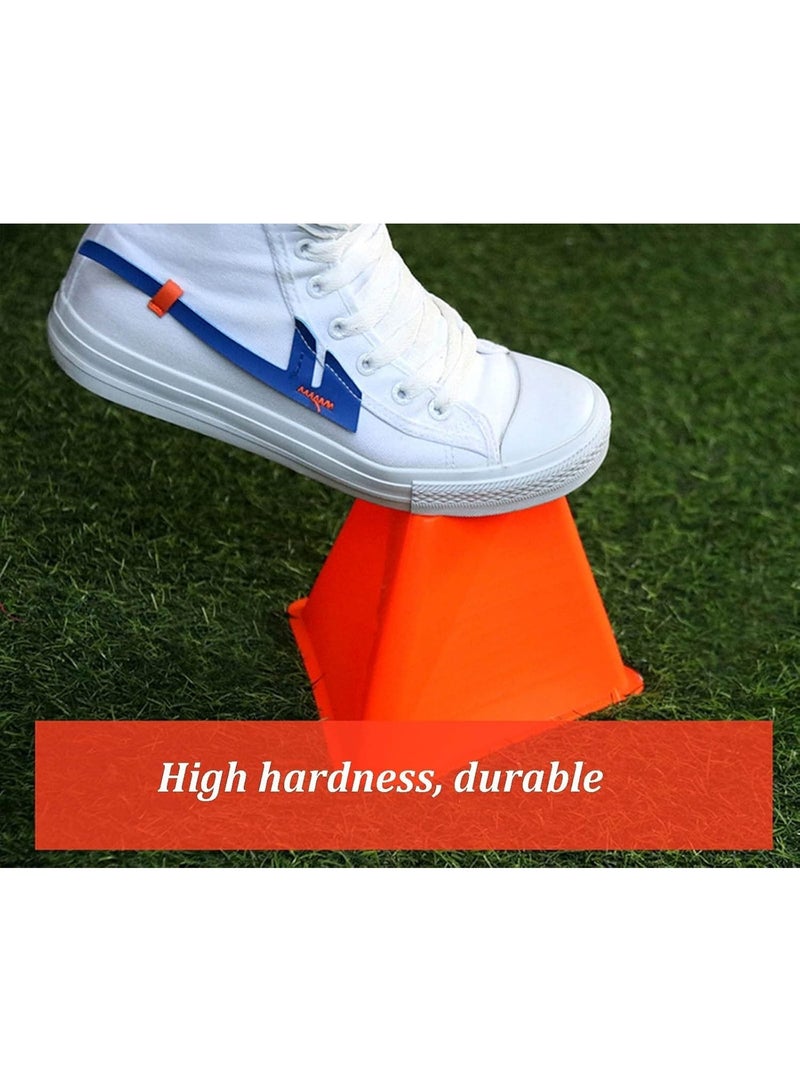 أقماع تدريب رياضية مثلثة كبيرة متعددة الألوان بفتحة علوية - Image 3