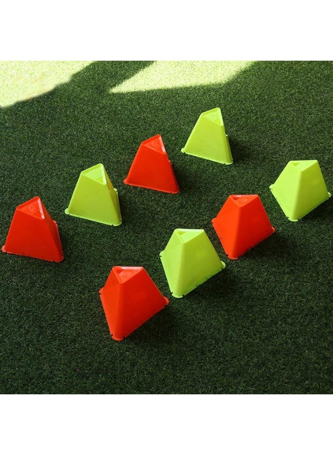 أقماع تدريب رياضية مثلثة كبيرة متعددة الألوان بفتحة علوية - Image 2