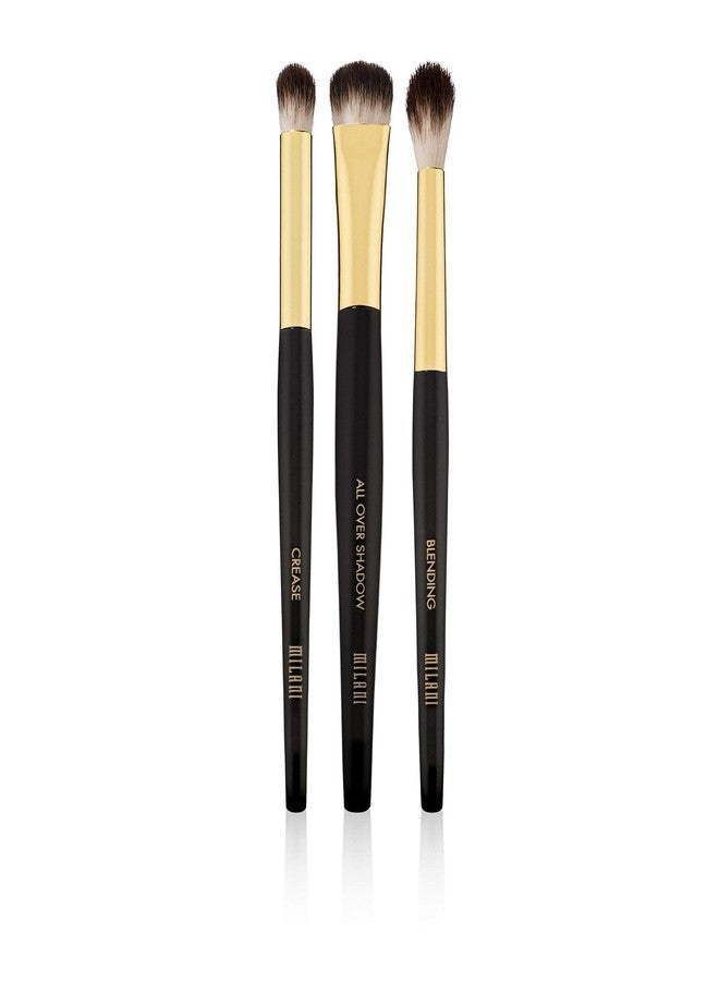 Milani Jetset Eye Brush Kit (3 Piece Set) 3 Travel-Sized Eye Brushes for On-the-Go Eyeshadow Application - Made with High-Grade Synthetic Bristles - Image 2