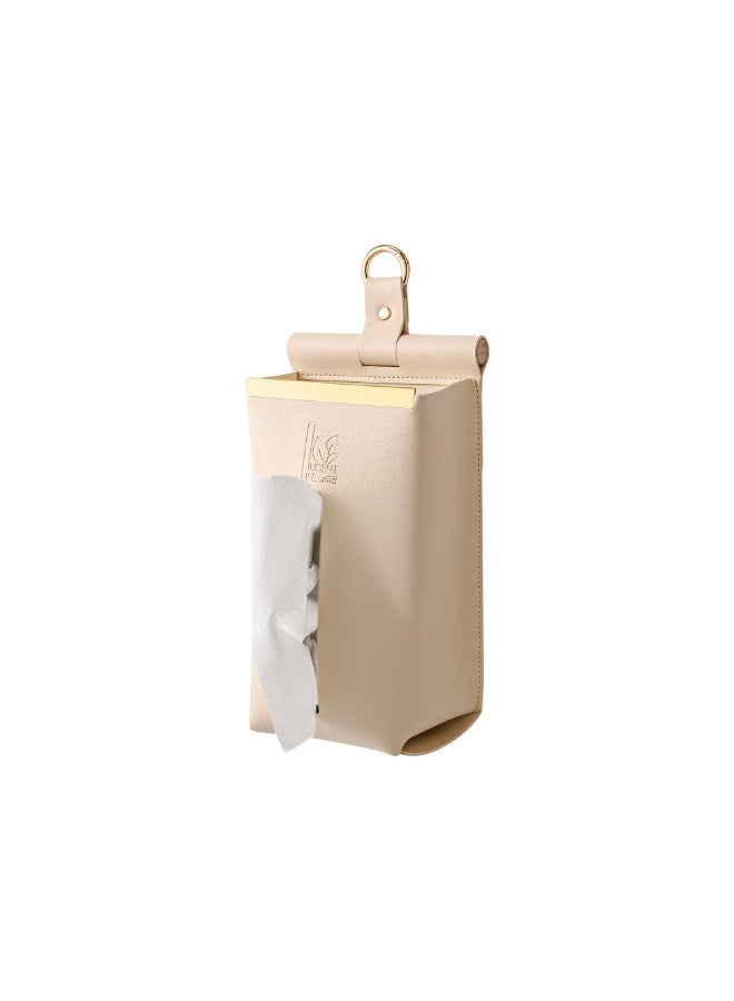 Smart Storage Wall-Mount Tissue & Wet-Wipe Dispenser — Premium PU Leather - Image 3