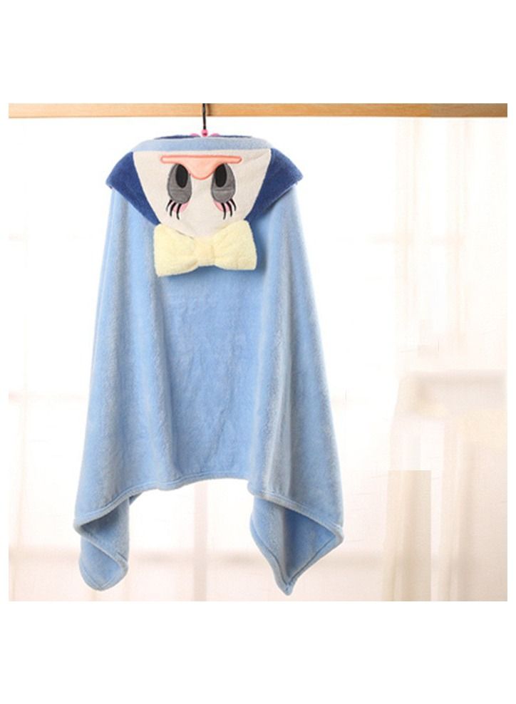 Cartoon Printed With Hood Fine Fiber Cloaks Bath Towels