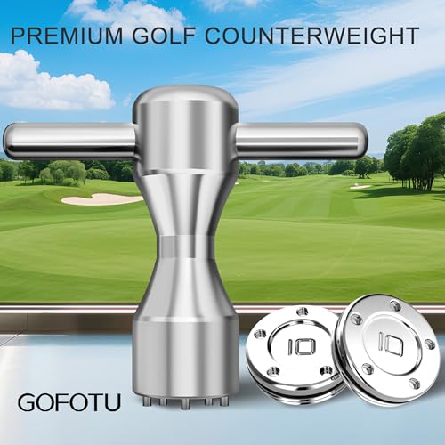 Gofotu Golf Weight 2pcs 5g/10g/15g/20g/25g/30g/35g/40g/45g Golf Weights Wrench compatible with Titleist Scotty Cameron Putter Newport (2pcs 10g+Wrench) - Image 2