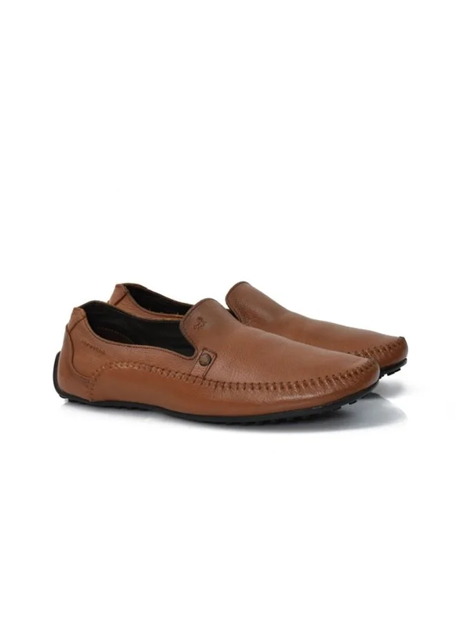 ATTILIO Men's Carter Penny Loafers Cow Leather Fashion Flat Shoes Slip on Boat Deck Casual Moccasin for Unisex Adults and Teens