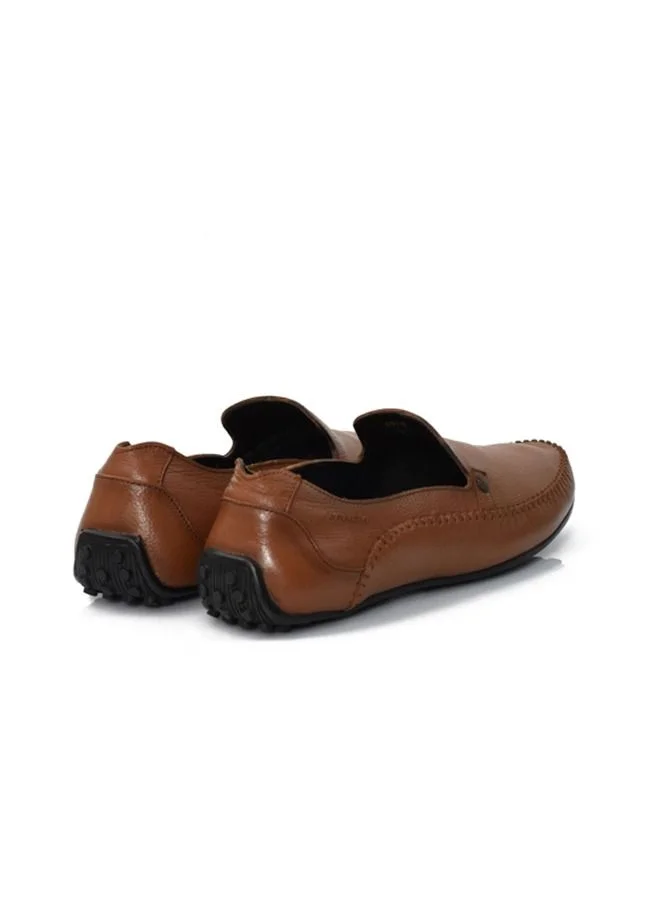 ATTILIO Men's Carter Penny Loafers Cow Leather Fashion Flat Shoes Slip on Boat Deck Casual Moccasin for Unisex Adults and Teens