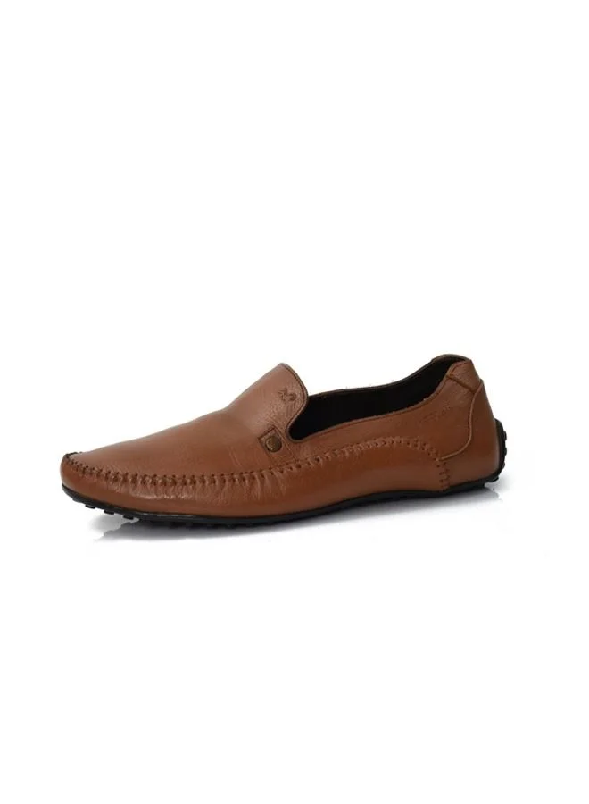 ATTILIO Men's Carter Penny Loafers Cow Leather Fashion Flat Shoes Slip on Boat Deck Casual Moccasin for Unisex Adults and Teens