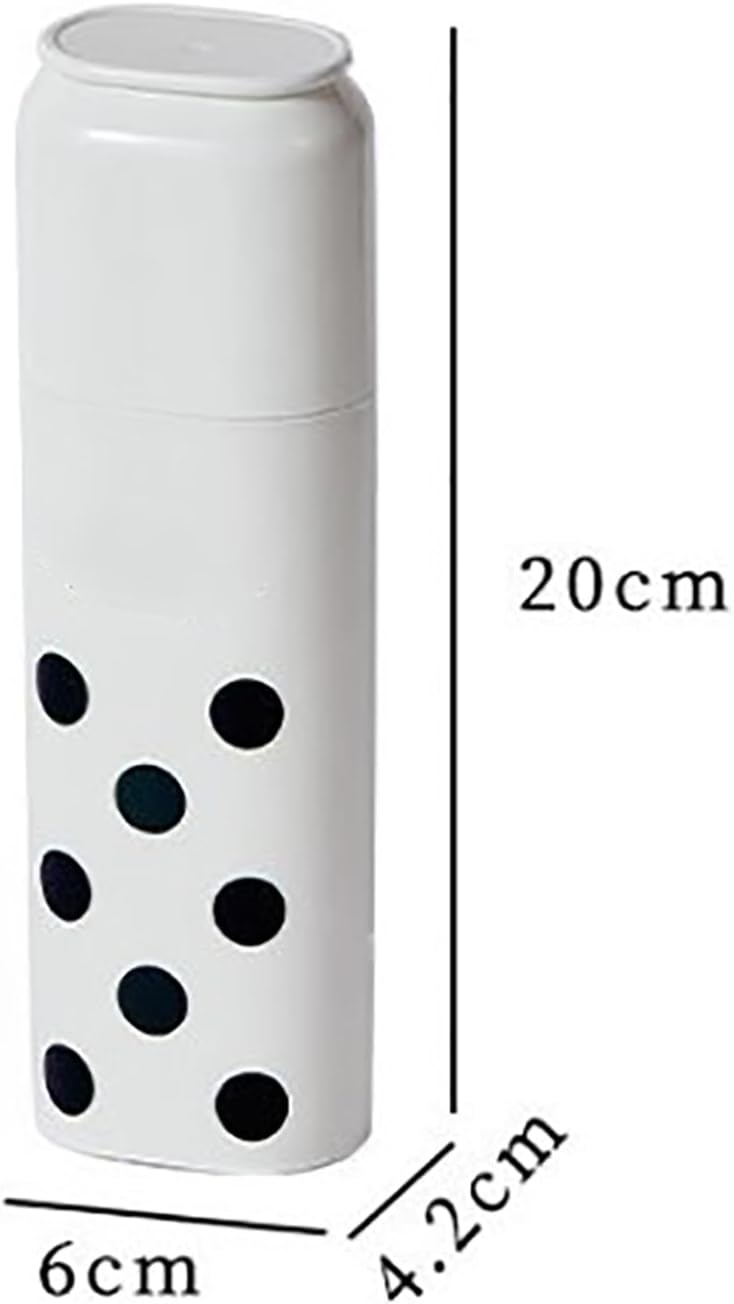 Travel Toothbrush Holder Fashionable Portable Toothbrush Cup Case with Compartment Space for Business Trips Travel Made of Food Grade Plastic Lightweight Compact Design - Image 3