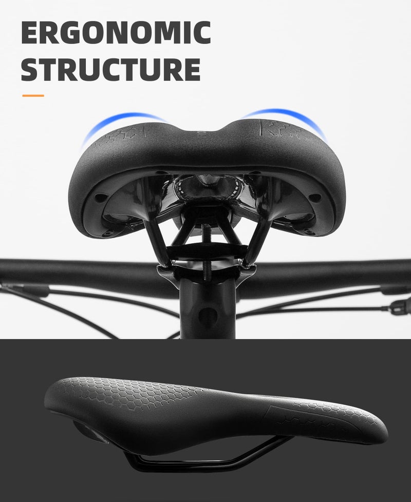 ROCKBROS Bike Seat Memory Foam Bike Saddle Comfortable Waterproof for City MTB Racing Bikes - Image 3