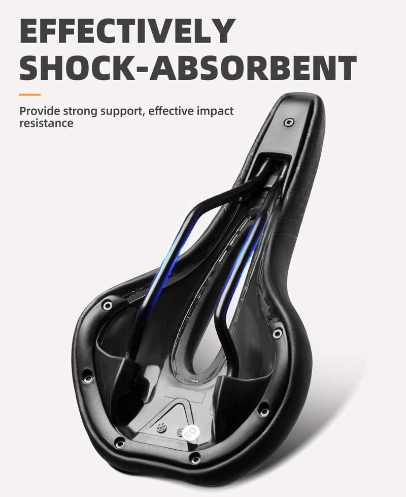 ROCKBROS Bike Seat Memory Foam Bike Saddle Comfortable Waterproof for City MTB Racing Bikes - Image 5